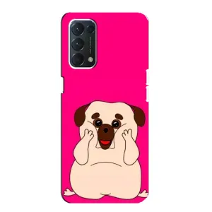Чохол (ТПУ) Милі песики для Oppo F19 (Веселий Мопсік)