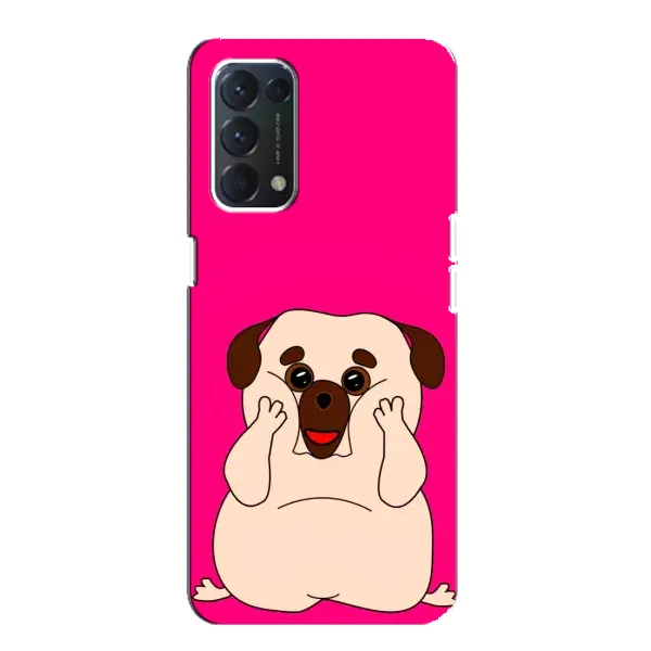 Чехол с рисунком «Веселый Мопсик» для OPPO F19 Чехол с рисунком «Веселый Мопсик» для OPPO F19
