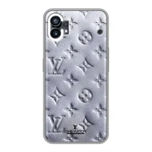 Текстурный Чехол Louis Vuitton для ОППО Ф31 (Белый ЛВ)