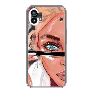 Силіконовый Чохол на OPPO F31 з картинкой Модных девушек (Дівчина та вії)