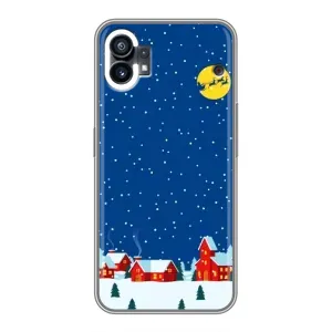 Силіконовий бампер на різдво для OPPO F31 (Місто в снігу)