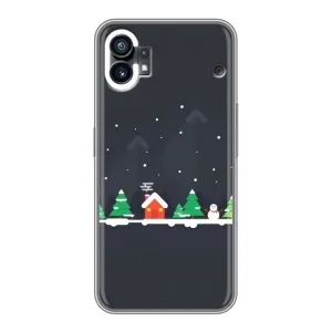 Силіконовий бампер на різдво для OPPO F31 (Місто зимове)