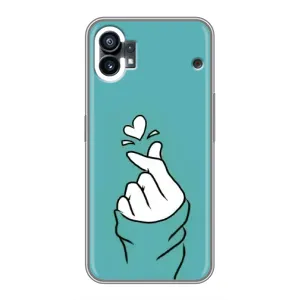 Чехлы (Знак сердечка) на OPPO F31 (Сердечко на бирюзовом)