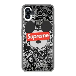 Чехол с Брендами одежды на ОППО Ф31 (Supreme Маус)