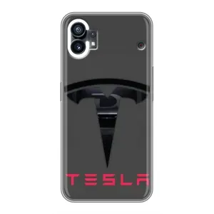 Силіконовий бампер з картинкою машини на OPPO F31 (Logo TESLA)