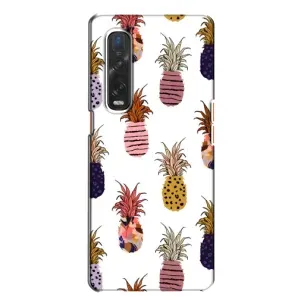 Чохол з зображенням смачної їжі для Oppo Find X2 (Ананаси)