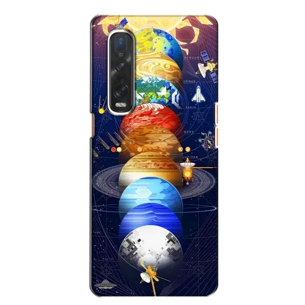 Чехол с рисунком «Арт планети» для OPPO Find X2 Чехол с рисунком «Арт планети» для OPPO Find X2