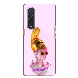 Чохол з Прикольним Принтом на Oppo Find X2 (АРТ Статуя)