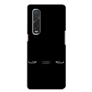 Силіконовий бампер з картинкою машини на Oppo Find X2 (Сілует Audi)