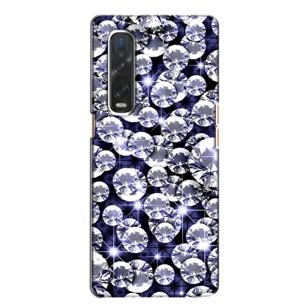 Чехол с рисунком «Бриллианты» для OPPO Find X2