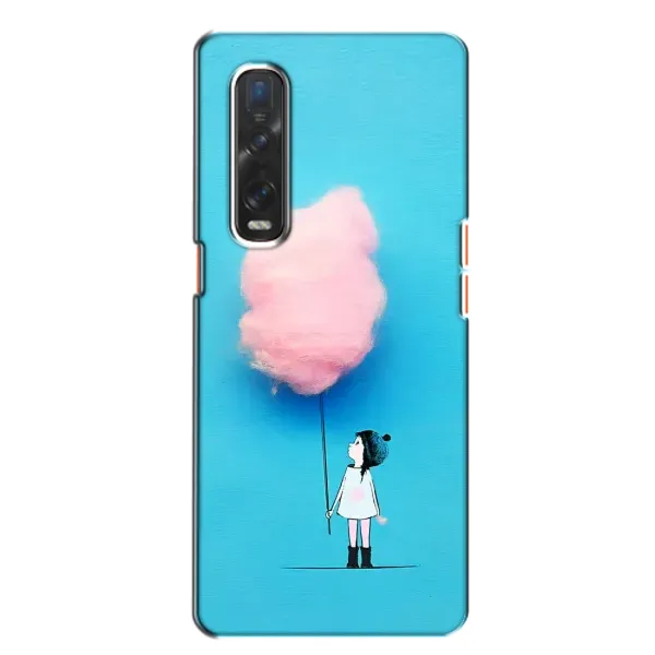Чехол с рисунком «Девочка с тучкой» для OPPO Find X2 Чехол с рисунком «Девочка с тучкой» для OPPO Find X2