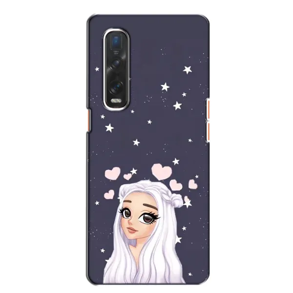 Чехол с рисунком «Девушка и сердечки» для OPPO Find X2 Чехол с рисунком «Девушка и сердечки» для OPPO Find X2