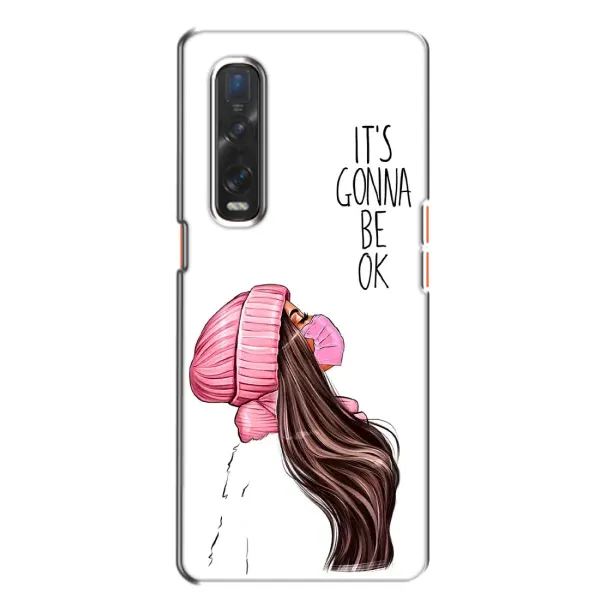 Чехол с рисунком «Девушка в маске» для OPPO Find X2 Чехол с рисунком «Девушка в маске» для OPPO Find X2