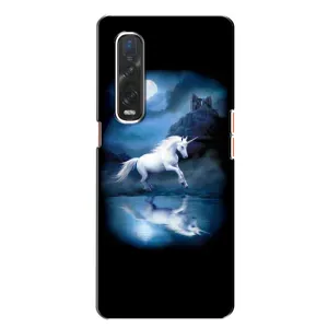 Чехол Unicorn на Oppo Find X2 (Единорог)