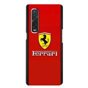 Силіконовий бампер з картинкою машини на Oppo Find X2 (Ferrari Logo)
