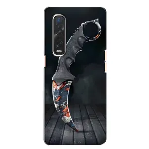 Чехол с рисунком «Кинжал КС ГО» для OPPO Find X2