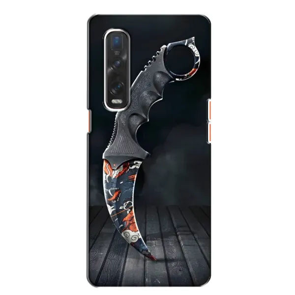 Чехол с рисунком «Кинжал КС ГО» для OPPO Find X2 Чехол с рисунком «Кинжал КС ГО» для OPPO Find X2