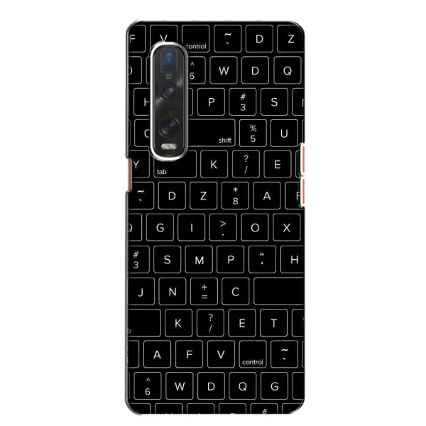 Чехол с рисунком «Клавиатура» для OPPO Find X2 Чехол с рисунком «Клавиатура» для OPPO Find X2
