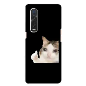 Чехол с рисунком «Кот в слезах» для OPPO Find X2
