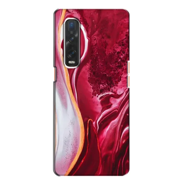 Чехол с рисунком «Красный мрамор» для OPPO Find X2 Чехол с рисунком «Красный мрамор» для OPPO Find X2