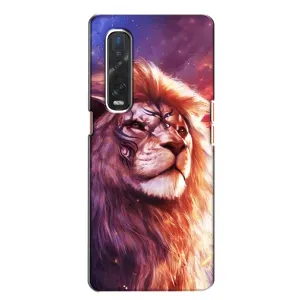 Чехол с картинкой на Oppo Find X2 (Красочный ЛЕВ)