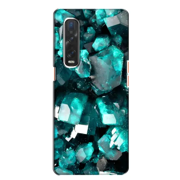 Чехол с рисунком «Кристалы» для OPPO Find X2