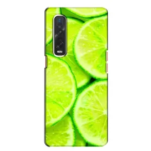 Чохол з зображенням смачної їжі для Oppo Find X2 (Лайм)