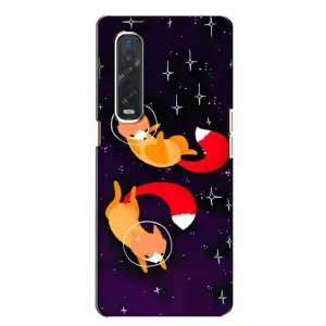 Чехол с Лисичкой для Oppo Find X2 (Лисы)