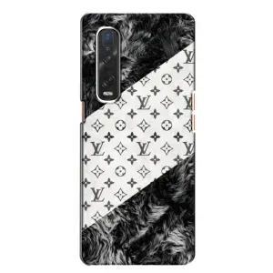Чохол Стиль Louis Vuitton на Oppo Find X2 (LV на білому)