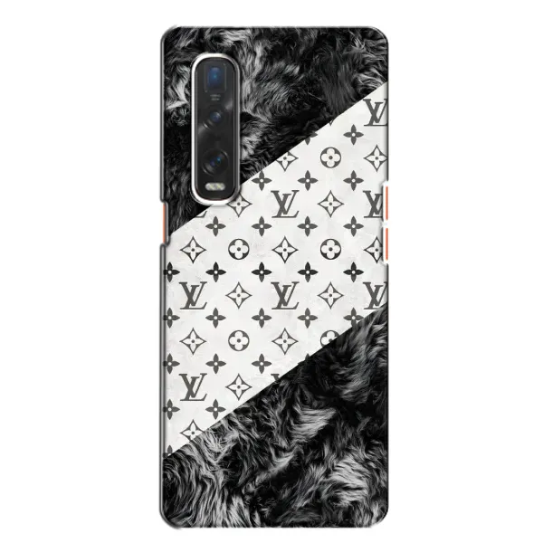 Чехол с рисунком «LV на белом» для OPPO Find X2