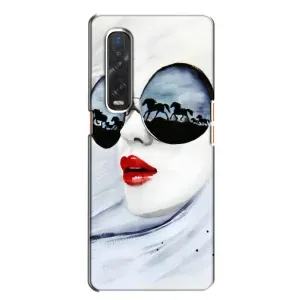 Чехол с картинкой Модные Девчонки Oppo Find X2 (Любительница коней)