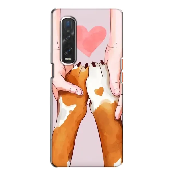 Чехол с рисунком «Любовь к собакам» для OPPO Find X2 Чехол с рисунком «Любовь к собакам» для OPPO Find X2