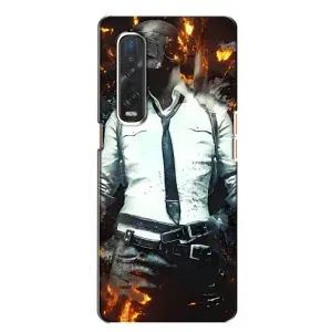Чохол з картинкою "Герой Pubg" на Oppo Find X2 (Man Пубг)