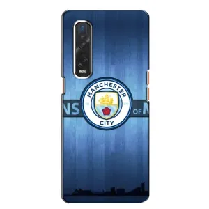 Силиконовые Чехлы принт Футбол на Oppo Find X2 (ManCity)