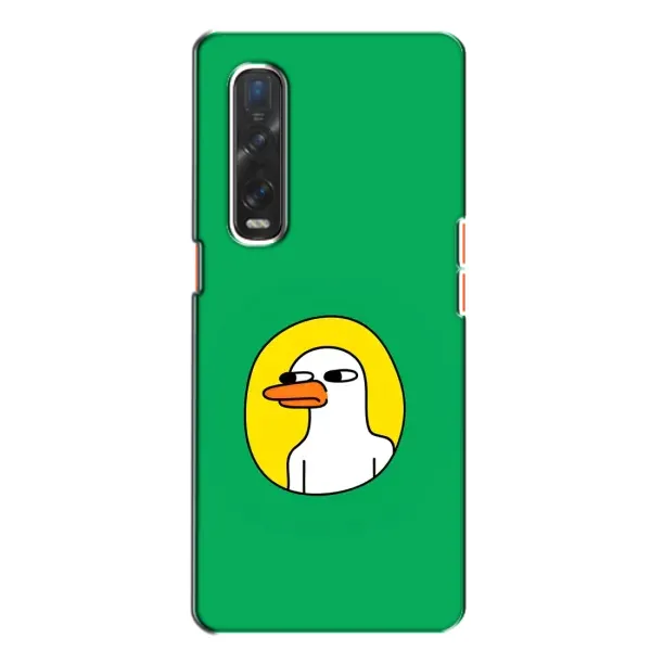 Чехол с рисунком «Мем Утка» для OPPO Find X2