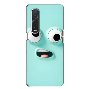 Чехол с рисунком «Забавное мятное лицо» для OPPO Find X2