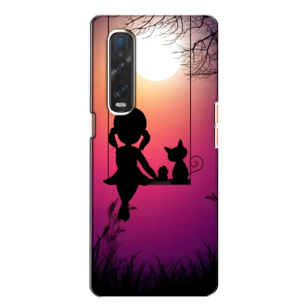 Чехол с рисунком «На качели» для OPPO Find X2 Чехол с рисунком «На качели» для OPPO Find X2
