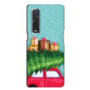 Чехол Новогодняя Елка на Oppo Find X2 (Новогодние подарки)