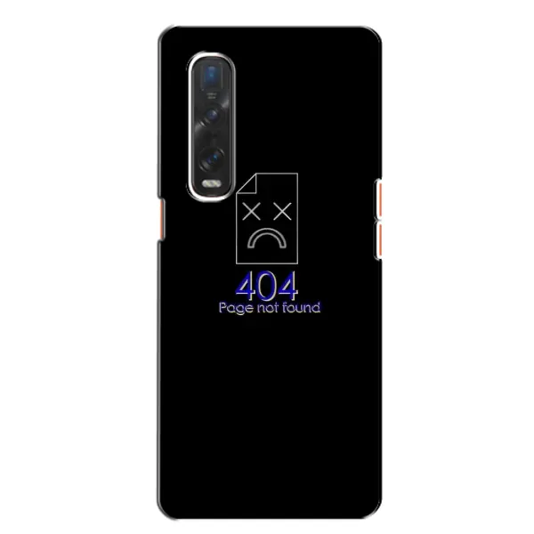 Чехол с рисунком «Ошибка 404» для OPPO Find X2 Чехол с рисунком «Ошибка 404» для OPPO Find X2