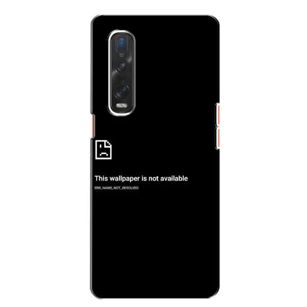 Чехол с рисунком «Ошибка» для OPPO Find X2 Чехол с рисунком «Ошибка» для OPPO Find X2
