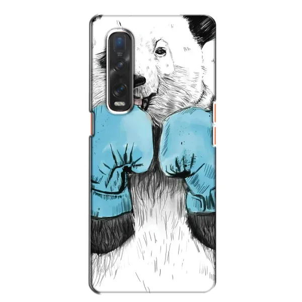 Чехол с рисунком «Панда боксер» для OPPO Find X2 Чехол с рисунком «Панда боксер» для OPPO Find X2