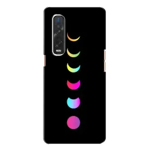 Чехол (ТПУ) с планетами на Oppo Find X2 (Полнолуние)