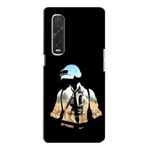 Чохол з картинкою "Герой Pubg" на Oppo Find X2 (Пубг мен)