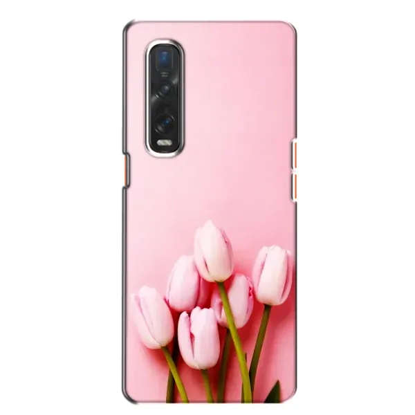 Чехол с рисунком «Розовые тюльпаны» для OPPO Find X2 Чехол с рисунком «Розовые тюльпаны» для OPPO Find X2
