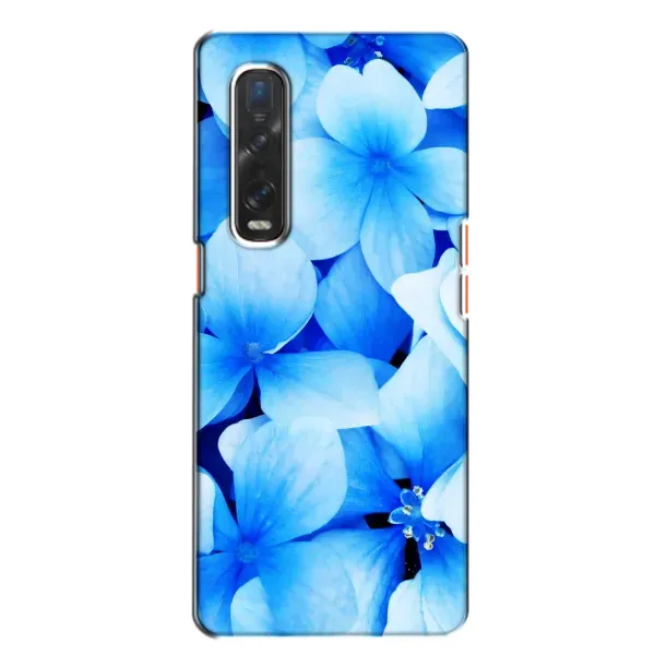 Чехол с рисунком «Синие цветы» для OPPO Find X2 Чехол с рисунком «Синие цветы» для OPPO Find X2