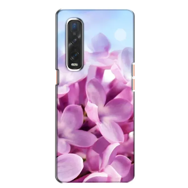 Чехол с рисунком «Сиреневые цветы» для OPPO Find X2 Чехол с рисунком «Сиреневые цветы» для OPPO Find X2