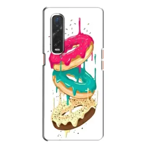 Чохол з зображенням смачної їжі для Oppo Find X2 (Соковиті пончики)