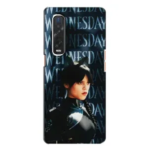 Чехлы с принтом Уэнсдей на Oppo Find X2 (Уэнздей с ушками)