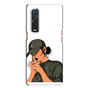 Силиконовый Чехол на Oppo Find X2 с картинкой Стильных Девушек (В зеленом)