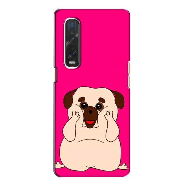 Чехол с рисунком «Веселый Мопсик» для OPPO Find X2 Чехол с рисунком «Веселый Мопсик» для OPPO Find X2